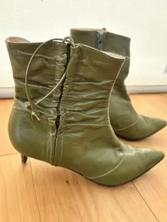 MARK JACOBS オリーブグリーン ショートブーツのサムネイル