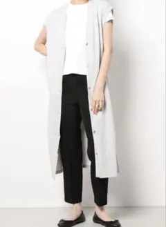 週末特価　未使用UNGRID厚手ジャンパースカート、ロングカーディガン