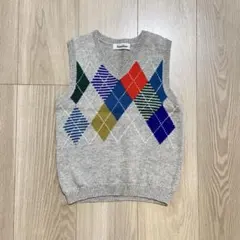 ファミリア　ベスト　アーガイル　チョッキ