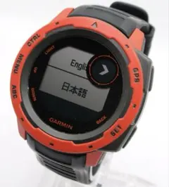 GARMIN Instinct 初代 ブラック×レッド 動品 初期化済 ガーミンのサムネイル