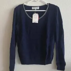 ロペピクニック タグ付き トップス 新品 未使用 ネイビー 長袖 ニット