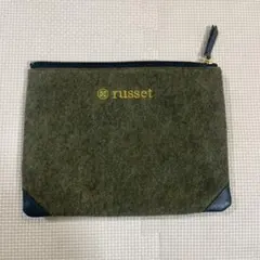 russet ラシット オリーブグリーン ポーチ