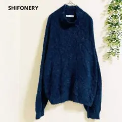 シフォネリー　シャギーニット　セーター　L ハイネック　ふわふわ　大人可愛い♡