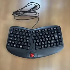 サンワサプライ エルゴノミクスキーボード(トラックボール付き) 有線