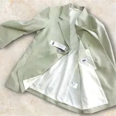 UNIQLO ライトグリーン リラックス テーラードジャケット 新品タグ付き