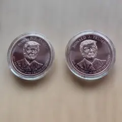 ドナルド・トランプ金貨4枚セット　ディスプレー付き ドナルド・トランプ金貨4枚セット ディスプレー付き - メルカリ