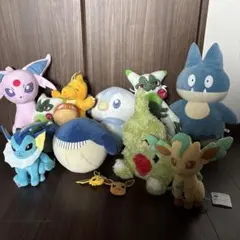 ☆ポケットモンスター ポケモンfit フィット ぬいぐるみ 水タイプ
