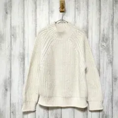 GU ジーユー (S)　チャンキーニット ハイネックセーター