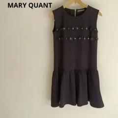 MARY QUANT ノースリーブ ブラックワンピース　デイジー ミニワンピース