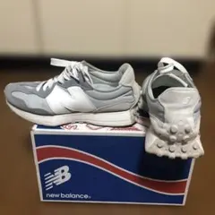new balance グレー ホワイト スニーカー
