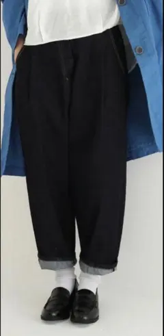 Used Damage Black Baggy Denim Jorts - メルカリ