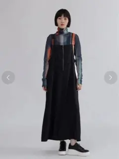 定価19500円◆新品タグ付き◆ヤマダヤ◆ハーフジップデニムジャンパースカート