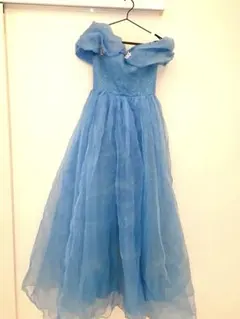 ディズニープリンセス風水色ドレス　フリーサイズ