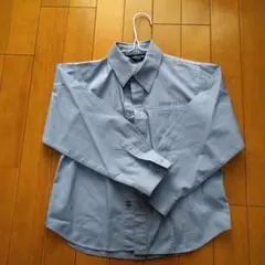 コムサイズム　ブルーグレー 　シャツ　長袖ボタンシャツ　フォーマルシャツ　コムサ