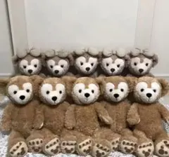 最終値下お顔厳選TDSダッフィーシェリーメイSサイズぬいぐるみ10体セット