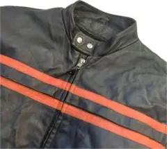 シングルライダース　レザージャケット　USA　本革　XL 古着