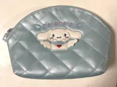 シナモロール 水色 キルティングポーチ　ポーチ　サンリオ