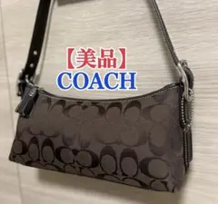 【美品】COACH コーチ アクセサリーポーチ シグネチャー ショルダーバッグ