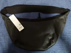 【新品】UNIQLO U コーテッドコットンショルダーバッグ ブラック