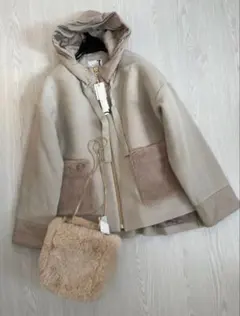 3000円新品♡スコットクラブ購入 ボケットファー付き フード付きブルゾン