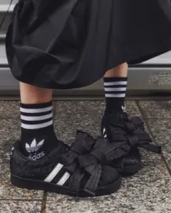 adidas SUPERSTAR x CAROLINE HUブラック23.5cm