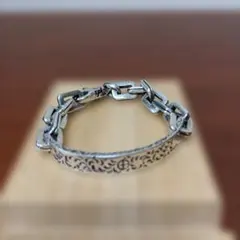 スターリングシルバー ブレスレット K18 コンビ 梵字 - メルカリ