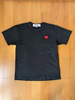 プレイコムデギャルソン 赤いハート Tシャツ M ブラック
