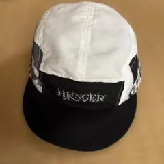 HUNGER ロゴキャップ ホワイト/ブラック
