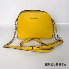 MICHAEL KORS マイケルコース レザー ショルダーバッグ イエロー