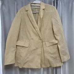 テーラードジャケット　薄い黄色　M