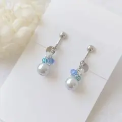 ハンドメイドイヤリング　ピアス　A052