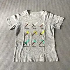 ユニクロ マインクラフト マイクラ Tシャツ 120 グレー