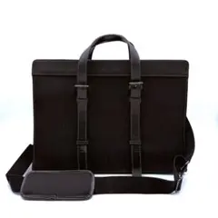 【美品】TAKEO KIKUCHI タケオキクチ　ブリーフケース　ストライプ