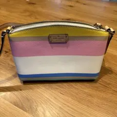 ケイトスペード ショルダーバッグ 斜め掛 レザー マルチカラー ボーダー