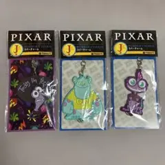 ディズニー　ピクサーHappyくじ ラバーチャーム　3種