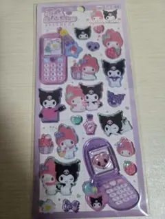 正規品　平成はっぴーフォン　シール　サンリオ　クロミ　マイメロディ