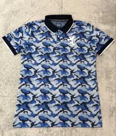 アドミラル ゴルフ 半袖ポロシャツ カモ柄 ネイビー メンズ LLのサムネイル
