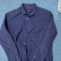 BURBERRY BLACK LABEL ネイビー チェックシャツ サイズ2