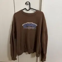 MOUSSY ブラウン トレーナー