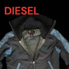 DIESEL ロングブルゾン 内側キルティング アウター ダブルジップ
