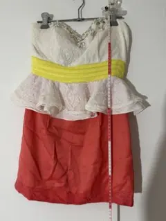 10年くらい前の　ローブドフルール　丈の補正ありドレス　ベアトップ　ミニ丈