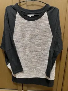 THE SHOP TK長袖ニット 黒・グレー