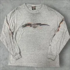 90s ハーレー ロンT ボロ ビンテージ tシャツ USA製 襤褸