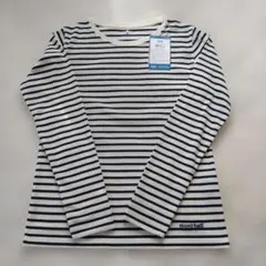 mont-bell WIC.ボーダーロングスリーブTシャツ Lサイズ　訳あり新品