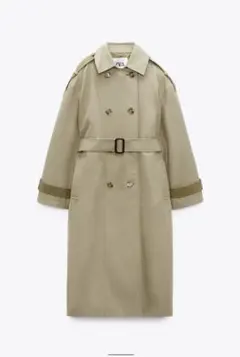 トレンチコート　札付き