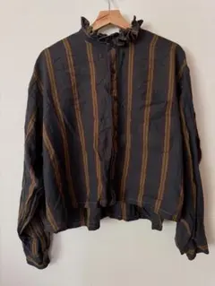 パナマボーイ リメイク古着 フリルシャツ