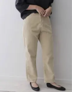 DOORS Lee × DooRs natural コーデュイストレイトパンツ