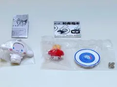 フォトフレームマスコット　お寿司キーチェーン　マイメロディ　2点　セット　ガチャ