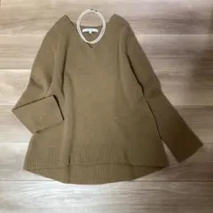 美品　アンタイトル ラムカシミヤ　メリノウール　テント　プルオーバ　ニット　2