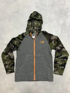 North Face フーディ M (10/12) 迷彩 パーカー 刺繍ロゴ